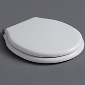 Simas Londra Крышка-сиденье для унитаза, с микролифтом, крепление бронза, цвет: белый глянцевый LO007S bi/br