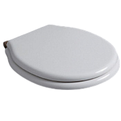 Simas Londra Крышка-сиденье для унитаза, без микролифта, крепление бронза, цвет: белый глянцевый LO003S bi/br