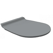 Simas Vignoni Крышка-сиденье для унитаза, с микролифтом, крепление хром, цвет: cemento matt VI004 cemento matt/cr