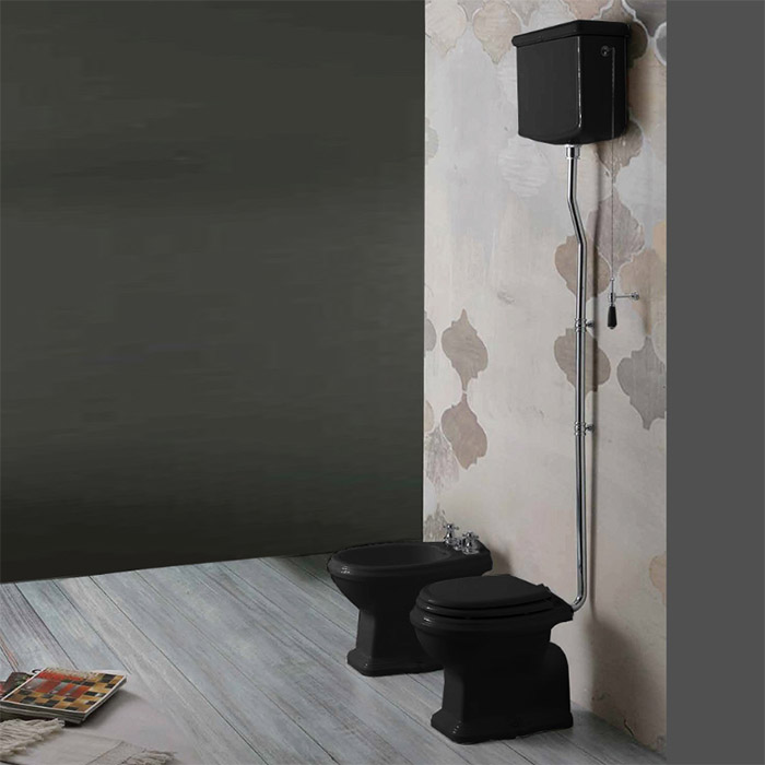 Simas Arcade Крышка-сиденье для унитаза, с микролифтом, крепление хром, цвет: nero AR006nero/cr