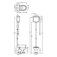 Simas Arcade Крышка-сиденье для унитаза, с микролифтом, крепление хром, цвет: nero AR006nero/cr