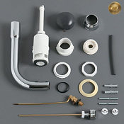 Simas Londra Механизм слива для бачка AR812/LA28/LO912 с ручкой, низкая труба, цвет: бронза глянц. D11br