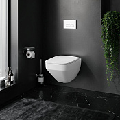 Am.Pm Inspire V2.0 Унитаз подвесной безободковый: инстал, унитаз, кнопка, сиденье, цвет: белый глян. IS47001.50A1700