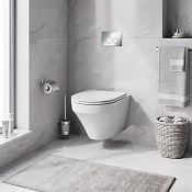 Am.Pm Inspire V2.0 Унитаз подвесной безободковый: инстал, унитаз, кнопка, сиденье, цвет: белый глян. IS49051.501700