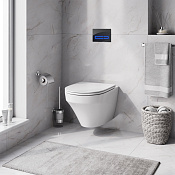 Am.Pm Inspire V2.0 Унитаз подвесной безободковый: инстал, унитаз, кнопка, сиденье, цвет: белый глян. IS450A38.501700