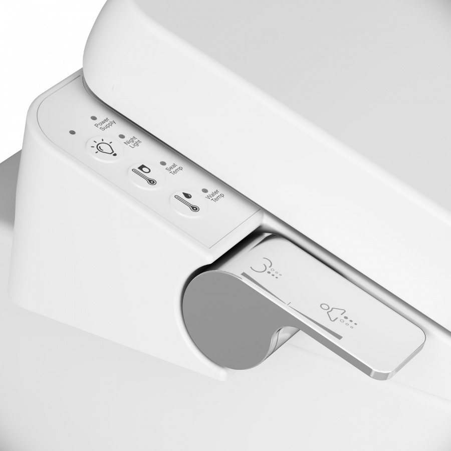 Am.Pm Электронная крышка-биде Clean Care, цвет: белый CCC7853WH