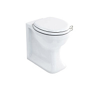 Burlington Arcade Чаша для пристенного унитаза, воронка-водоворот 36,5х52 см, цвет: белый глянцевый ARC6