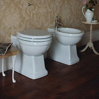 Burlington Arcade Чаша для пристенного унитаза, воронка-водоворот 36,5х52 см, цвет: белый глянцевый ARC6