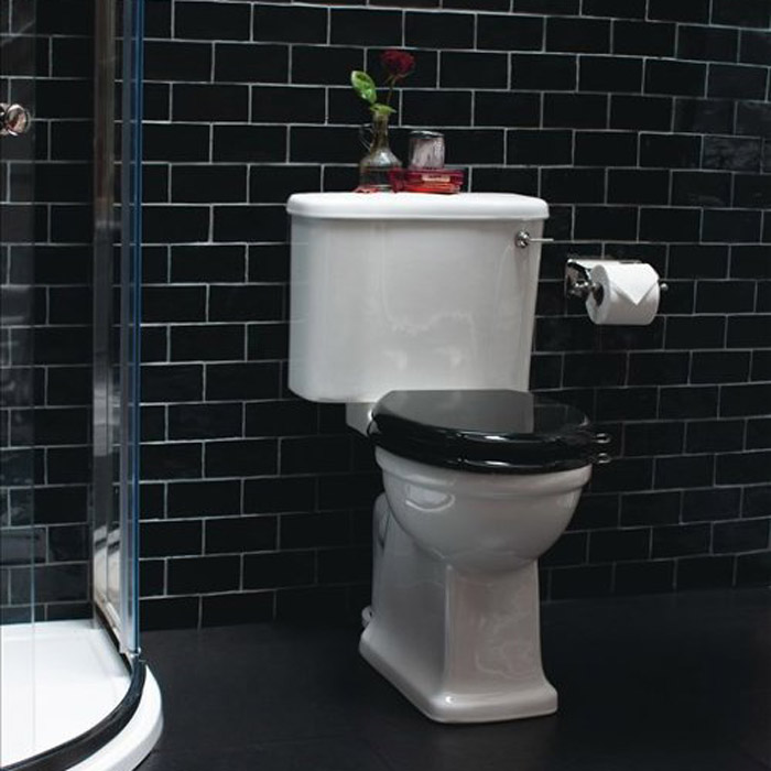 Burlington Arcade Чаша для унитаза моноблок, воронка-водоворот 36,5х68,5 см, цвет: белый глянцевый ARC3