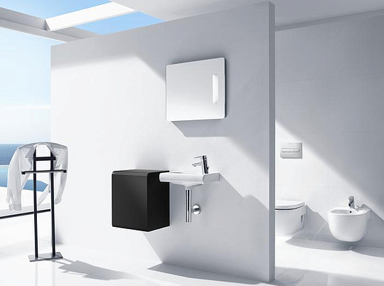 Roca Meridian Биде подвесное 48х36 см, c 1 отв. под смеситель и переливом, цвет: белый глянцевый 357246000