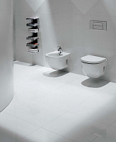 Roca Meridian Биде подвесное 48х36 см, c 1 отв. под смеситель и переливом, цвет: белый глянцевый 357246000