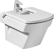 Roca Hall Биде подвесное 51,5х35,5 см, c 1 отв. под смеситель и переливом, цвет: белый глянцевый 357625000