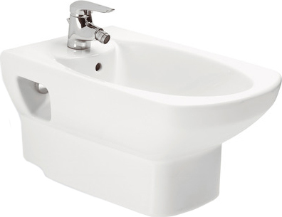 Roca Dama Senso Биде подвесное 57х35,5 см, c 1 отв. под смеситель и переливом, цвет: белый глянцевый 357515000