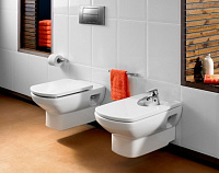 Roca Dama Senso Биде подвесное 57х35,5 см, c 1 отв. под смеситель и переливом, цвет: белый глянцевый 357515000