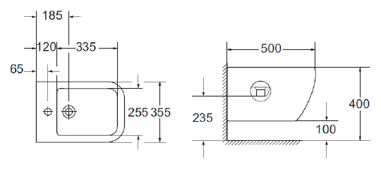 Belbagno Alpina Биде подвесное 30х17х50,5h, цвет:белый BB10100BH