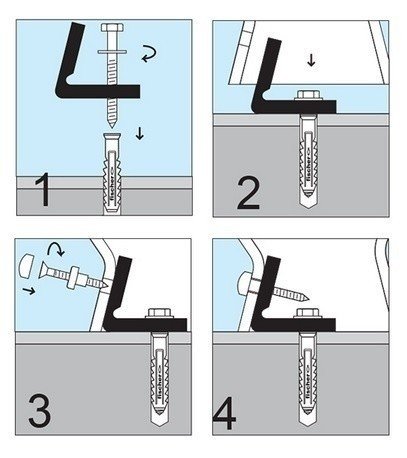 Kerasan Aquatech Крепеж горизонтальный для напольных унитазов и биде, цвет: Cromo 761490