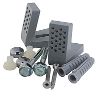 Kerasan Aquatech Крепеж горизонтальный для напольных унитазов и биде, цвет: Cromo 761490