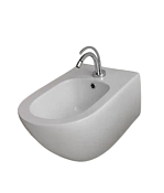 Kerasan Aquatech Биде подвесное 55x36,5 см, с 1 отверстием под смеситель, без сифона, цвет: Bianco 372401*1