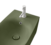 Kerasan Nolita Биде напольное 55x35 см, с 1 отвер. под смес., с перел. и креп., цвет: Verde matt 532011*1