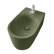 Kerasan Nolita Биде подвесное 55x35 см, с 1 отвер. под смес., с креп. и перел., цвет: Verde muschio 532511*1