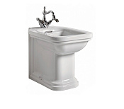 Kerasan Waldorf Биде напольное 55x37 см, с 1 отвер. под смес., переливом и накладкой, цвет: Bianco 4121K1bi/cr*1