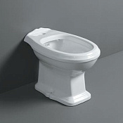 Simas Arcade Биде напольное 36х57 см c 1 отверстием под смеситель и переливом, цвет: белый глянцевый AR823bi*1