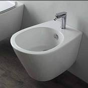 Simas Gambassi Биде подвесное 37,5х56,5 см c 1 отвер. под смеситель и переливом, цвет: белый глянц. GA19bi*1