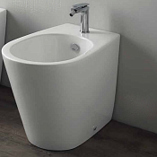 Simas Gambassi Биде напольное 37,5х56,5 см c 1 отвер. под смеситель и переливом, цвет: белый глянц. GA04bi*1