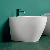 Simas Lft Spazio Биде напольное 35х53 см c 1 отверстием под смеситель и переливом, цвет: белый глянц LFT21 bi*1