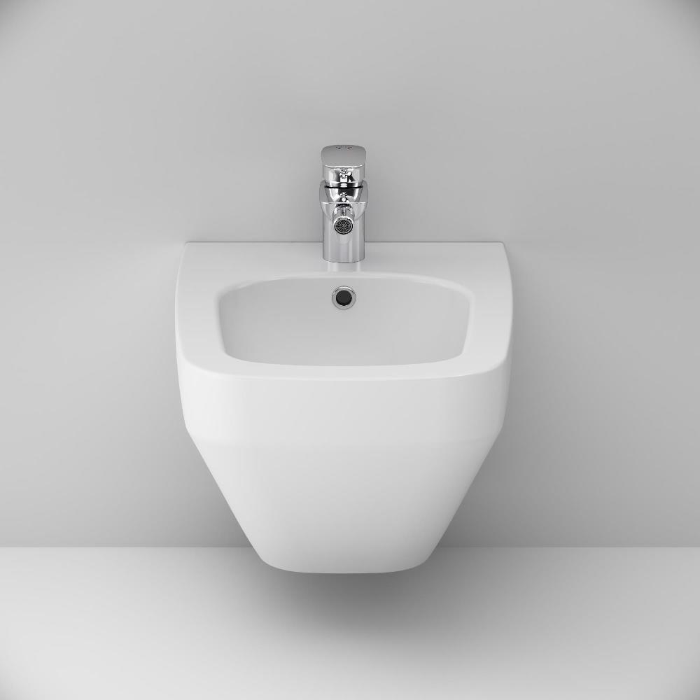 Am.Pm Inspire V2.0 Биде подвесное 55х39 см с 1 отвер. под смеситель и переливом, цвет: белый глянец C50A3411WH