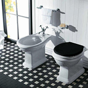 Simas Lante Биде напольное 38,5х58 см c 1 отверстием под смеситель и переливом, цвет: белый глянц. LA04bi*1