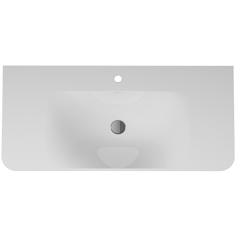 Am.Pm Sensation Раковина накладная 101х48,5 см, без перелива, 1 отв., цвет: белый глянец M30WPC1001WG
