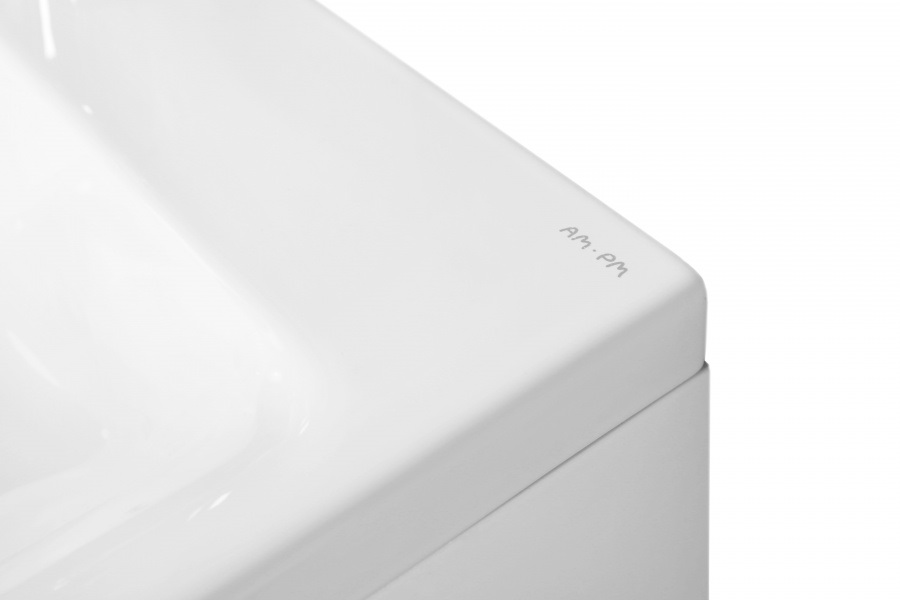 Am.Pm Gem Раковина накладная 61х42,5 см, с переливом, 1 отв. под смеситель, цвет: белый глянцевый M90WCC0602WG