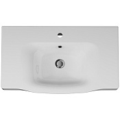 Am.Pm Like Раковина накладная 80х49 см, с переливом, 1 отв. под смеситель, цвет: белый глянцевый M80WCC0802WG
