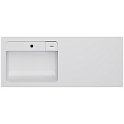 Am.Pm X-Joy Раковина накладная над стиральной машиной 120х50 см, левая, 1 отв., цвет: белый глянец M85AWPL1201WG