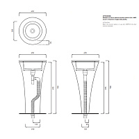 Cielo Amedeo Раковина накладная/встраиваемая, 45хh17 см, цвет: Brina AMLA45BR