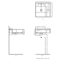 Cielo Enjoy Раковина подвесная 50х48хh12,5 см, цвет: глянцевый белый EJLA50