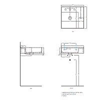 Cielo Enjoy Раковина подвесная 50х48хh12,5 см, цвет: серый EJLA50BR