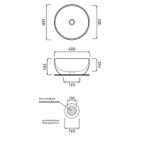 Cielo Shui Раковина накладная 40xh18 см, круглая, цвет: зеленый SHBA40MU