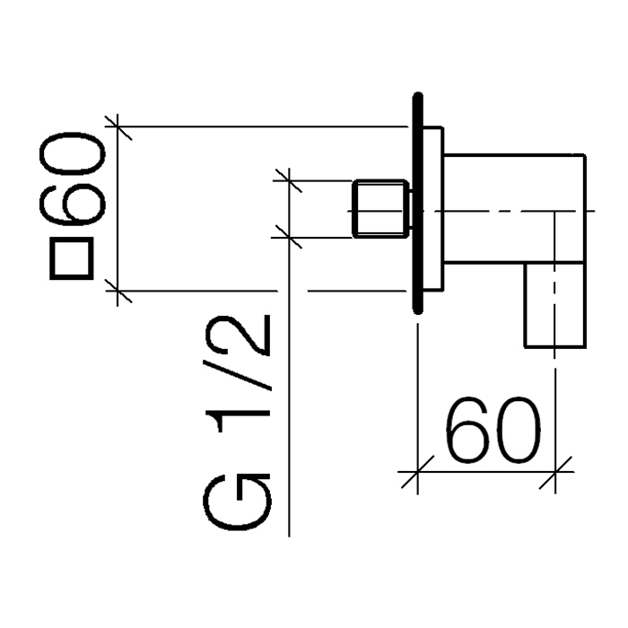 Dornbracht CYO Шланговое соединение, цвет: платина матовая 28450980-06