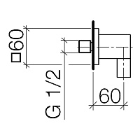 Dornbracht CYO Шланговое соединение, цвет: платина матовая 28450980-06