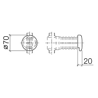 Dornbracht Imo Трубный прерыватель, розетка 7 см. 36150970-00