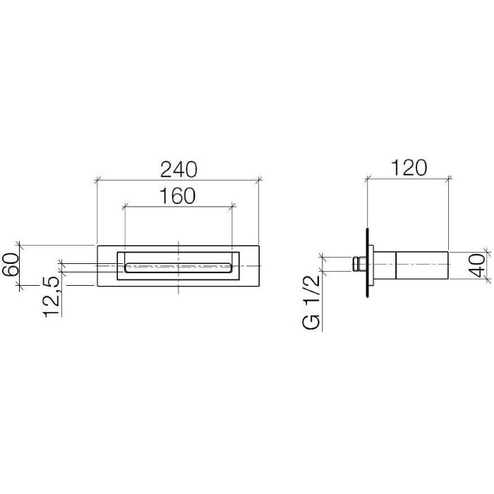 Dornbracht Water Fall Излив для настенного монтажа 13420979-00