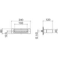 Dornbracht Water Fall Излив для настенного монтажа 13420979-00