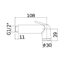 Paffoni Minorca Гигиенический душ, цвет: хром ZDOC060CR