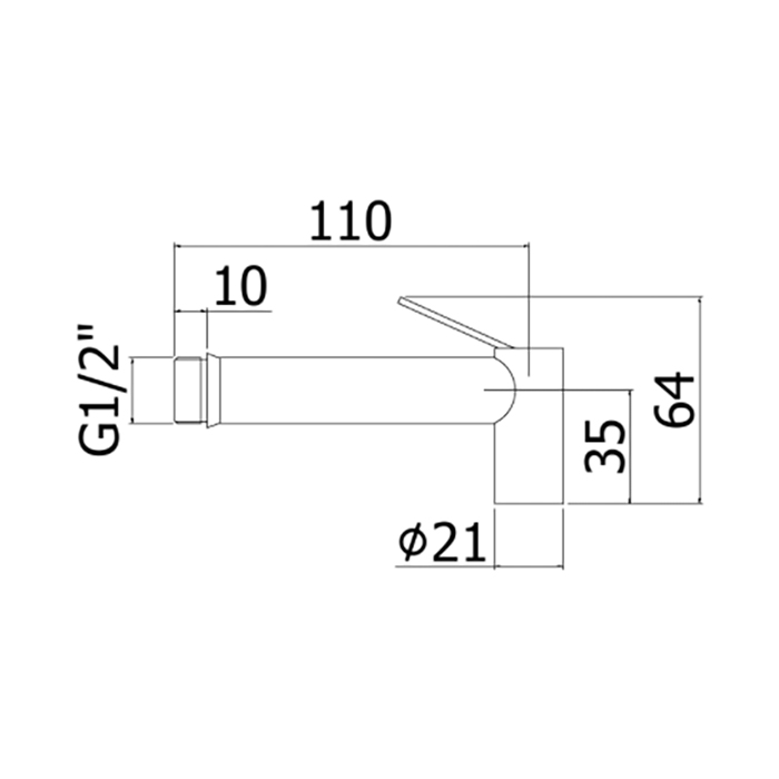 Paffoni Tweet Round Гигиенический душ, цвет: хром ZDOC120CR