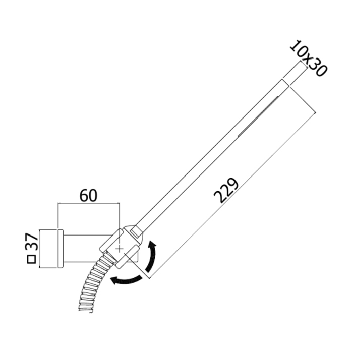 Paffoni Level Душевой гарнитур, со шлангом 150 см, цвет: хром ZDUP059CR