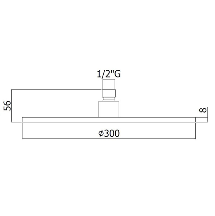 Paffoni Master King Верхний душ 30 см, цвет: золото медовое ZSOF079HG