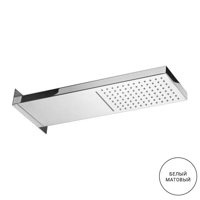 Paffoni Doccia Накладка прямоугольная для верхнего душа, цвет: белый матовый ZSOF126BO