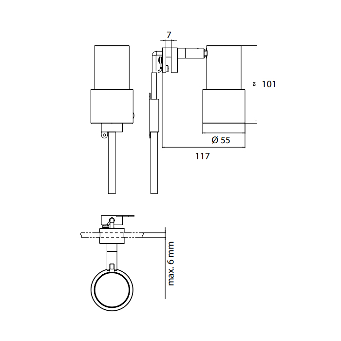 Emco System2 Светильник на зеркало, круглый, цвет хром 3595 001 01